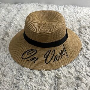 Stylish Tan Sun Hat with Black Band